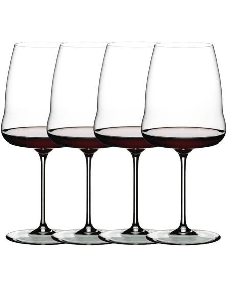 Imagem de 4 Taças Cristal Riedel Winewings Syrah Malbec Vinho 865ml