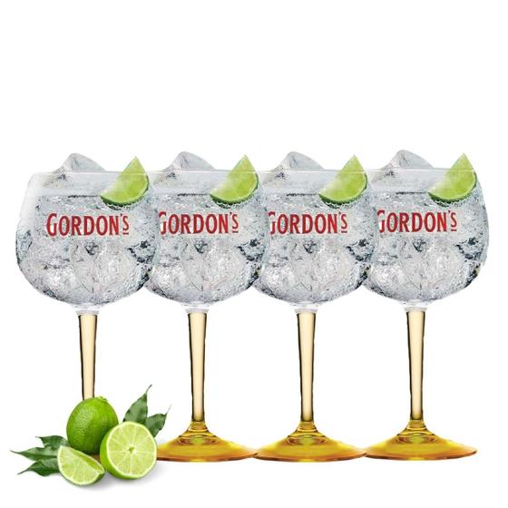 Imagem de 4 Taças Gordons Gin Em Vidro 600ml - Produto Oficial Diageo