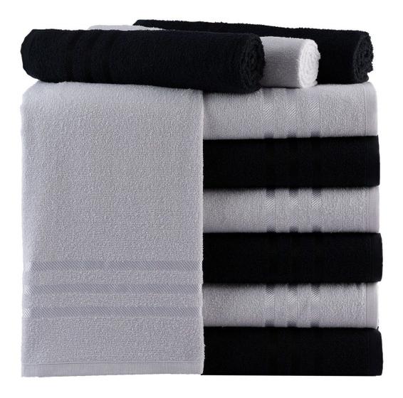 Imagem de 4 toalha Rosto Academia Salão Lavabo Teka 100% Algod Atacado