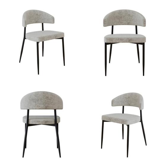 4 Unidades Cadeira Bless Fixa C/4 Pés 55 X 52,5 X 77,5 cm Menor preço em 4 Unidades Cadeira Bless Fixa C/4 Pés 55 X 52,5 X 77,5 cm