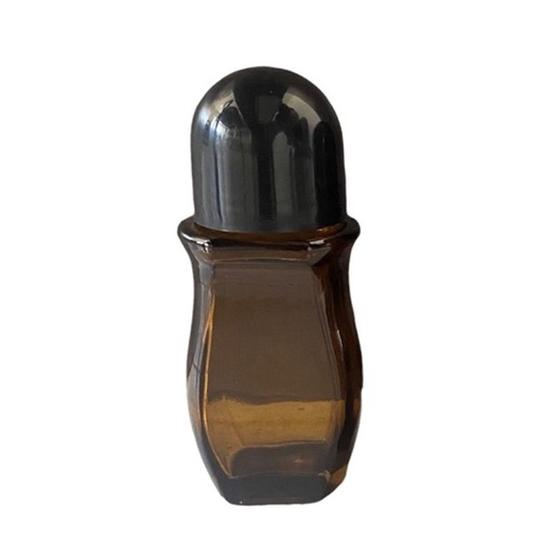 Imagem de 4 unidades Frasco de vidro âmbar rollon desodorante 50ml