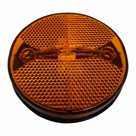 Imagem de 4 X Luz Lanterna Lateral 3led Bivolt Carreta/caminhão Randon 85mm AMBAR ( Laranja)