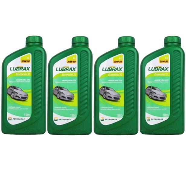 4 X Oleo P/ Motor Auto Lubrax Essencial 20w50 Api Sl Mineiral Menor preço em 4 X Oleo P/ Motor Auto Lubrax Essencial 20w50 Api Sl Mineiral