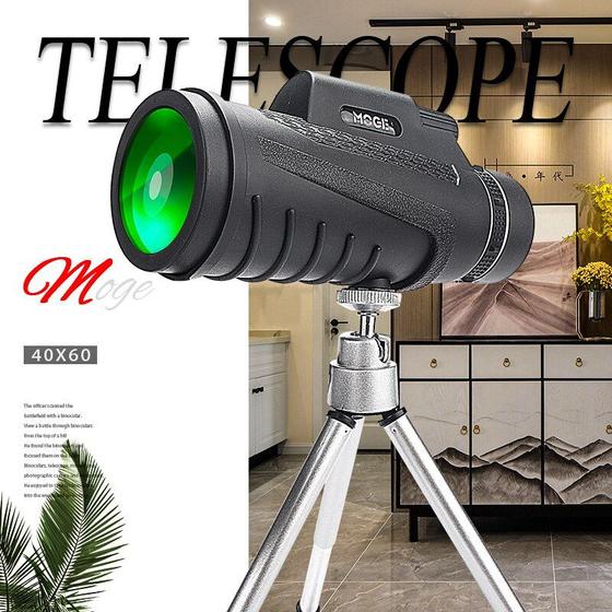 Imagem de 40 * 60 Visão Noturna Poderoso Telescópio Monocular - Blac Preto