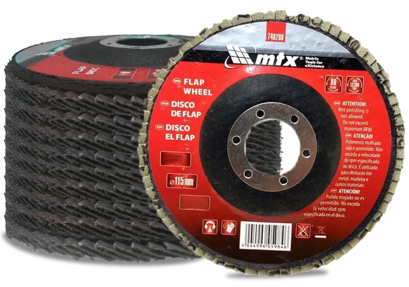 40 Disco De Desbaste Para Metal Inox Ferro Fundido 4 1/2 - MTX - Disco ...