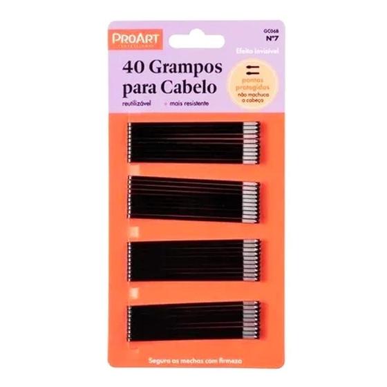 Imagem de 40 Grampos Para Cabelo Nº 7 GC06B - ProArt
