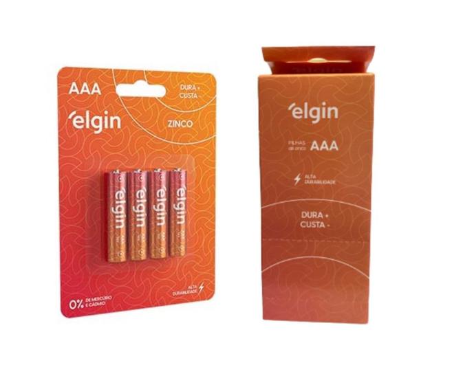 40 Pilhas Aaa Palito 1,5v Zinco Carvão Comum 01 Tubo Elgin Menor preço em 40 Pilhas Aaa Palito 1,5v Zinco Carvão Comum 01 Tubo Elgin