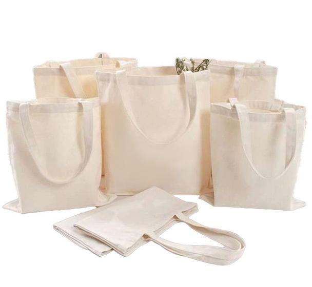 Imagem de 40 Sacolas Ecológicas 30x40 (ecobag) 100% Algodão Cru Lisa.