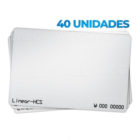 Imagem de 40 Un Cartão Proximidade Rfid 125khz Linear Controle Acesso