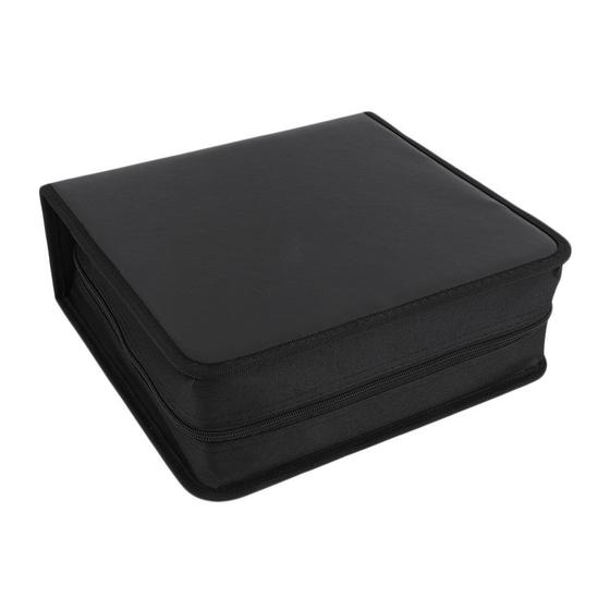 Imagem de 400 Disco CD DVD High Level Storage Holder PU Carry Case Orga