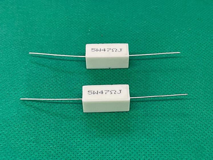 Imagem de 40x Resistor de Porcelana 47r 5w 5%