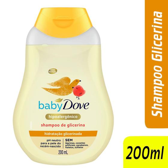 424391 shampoo infantil baby dove hipoalergico de glicerina