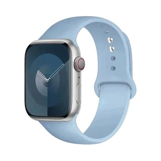 Imagem de 44mm 45mm 40mm 41mm 42-38mm Pulseira Esportiva De Silicone Para Apple Watch Series 8 7 6 5 4 3 Se 9