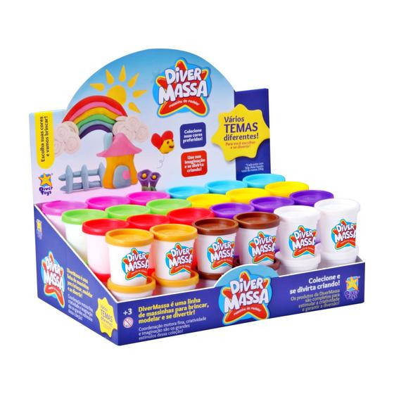 Imagem de 48 Potes De Massinha De Modelar Infantil Estilo Play Doh - Divertoys