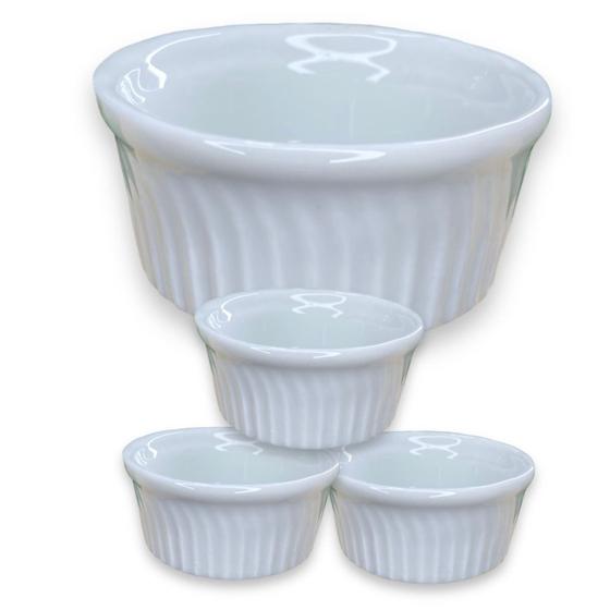 Imagem de 48 Ramekin Pp De Porcelana 40ml Mostarda Maionese Ketchup