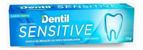 Imagem de 48 Un. Creme Dental Dentil Sensitive Whitening Sem Flúor 70g