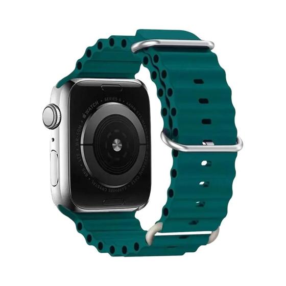 Imagem de 49mm 45mm 44mm 42mm 38 40mm 41mm Pulseira Esportiva De Silicone Para Apple Watch Ultra Series 9 7 8