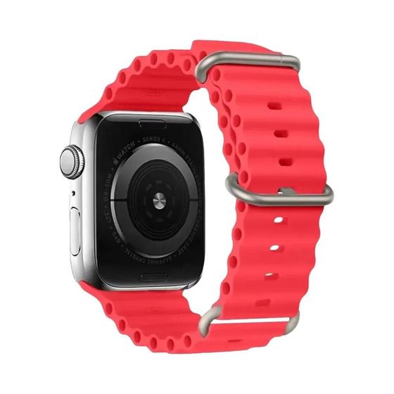 Imagem de 49mm 45mm 44mm 42mm 38 40mm 41mm Pulseira Esportiva De Silicone Para Apple Watch Ultra Series 9 7 8