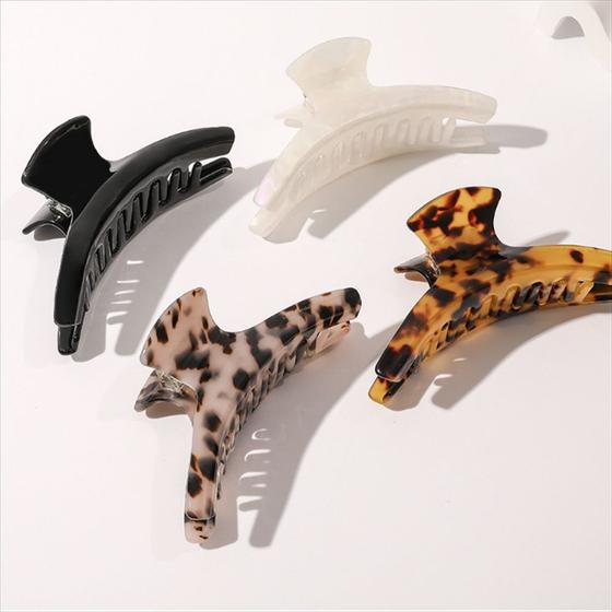 Imagem de 4PCS Acetic Acid Plate Hair Clip, Clássico Luxo Doce Cabelo