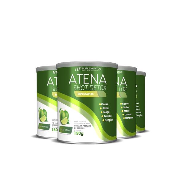 Imagem de 4X Atena Shot Detox Sabor Limão Hf Suplementos