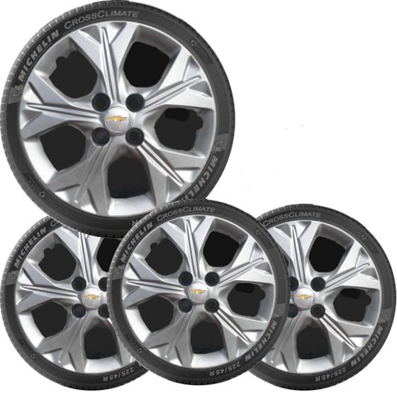 Imagem de 4X Calota Gm Onix Aro 14 2012 A 2021