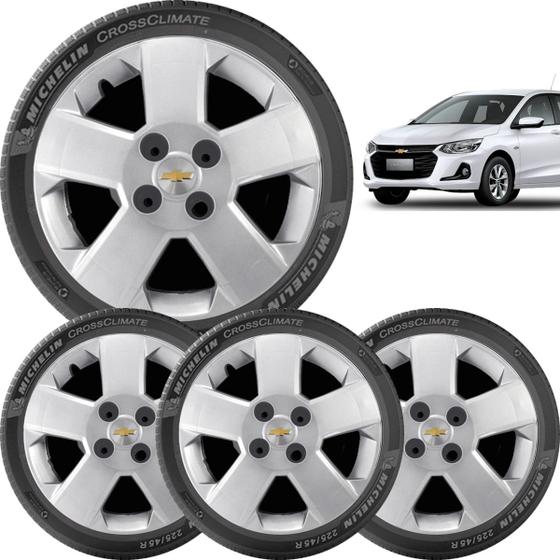 Imagem de 4x Calota Jogo Gm Prisma Onix Corsa Aro 14 087cb