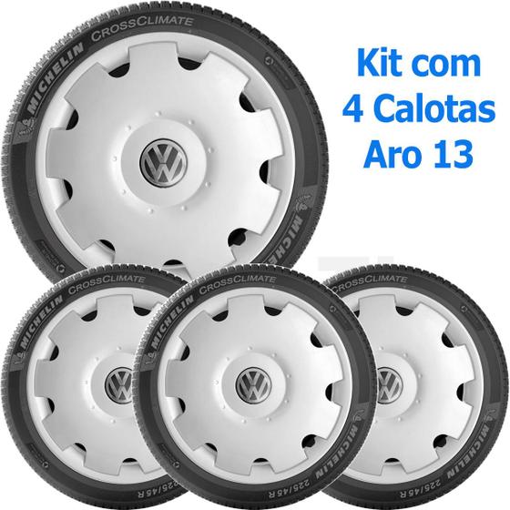 Imagem de 4x Calota jogo VW GOL PARATI G3 G4 Aro 13 com Emblema 573ar