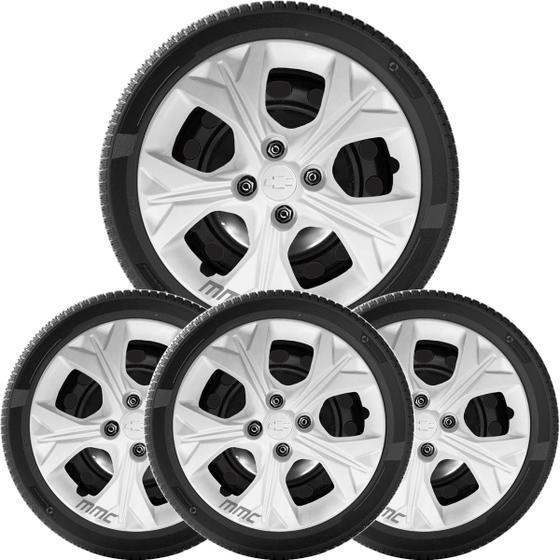 Imagem de 4x Calota Onix 2020 a 2025 Aro 14 Prata  378cb