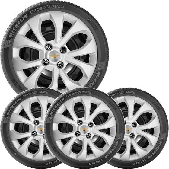 4X Calota Onix Prisma 2017/2021 Aro 15 375Cb - Grid Imagem de 4X Calota Onix Prisma 2017/2021 Aro 15 375Cb