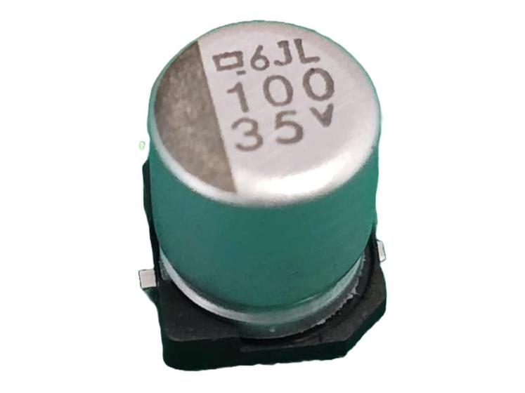 Imagem de 4x Capacitor Eletrolitico 100uf/35v Smd 105 6,3x8mm