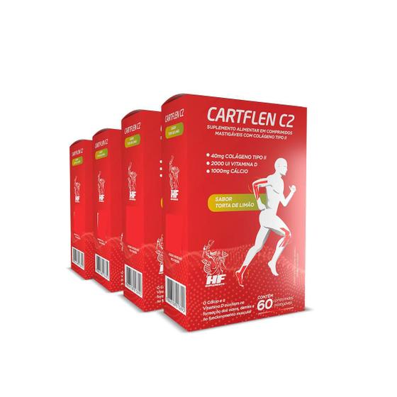 Imagem de 4X Cartflen C2 Colageno Tipo Ii Hf Suplementos 60 Comp