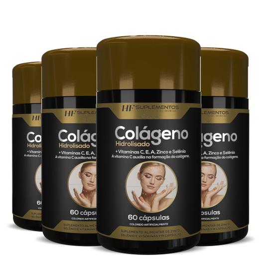 Imagem de 4x colageno hidratação para a pele com vitamina c e a zinco