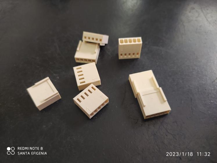 Imagem de 4x Conector Kk 2512 2,54mm 5 Vias Femea + Terminais Excon