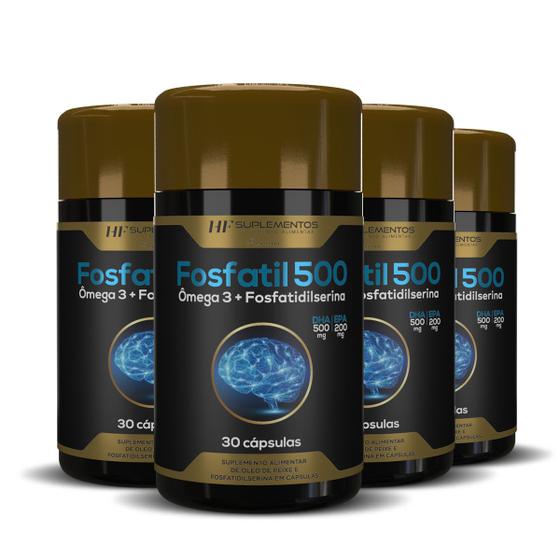 Imagem de 4x fosfatidilserina vital para função cognitiva + omega 3