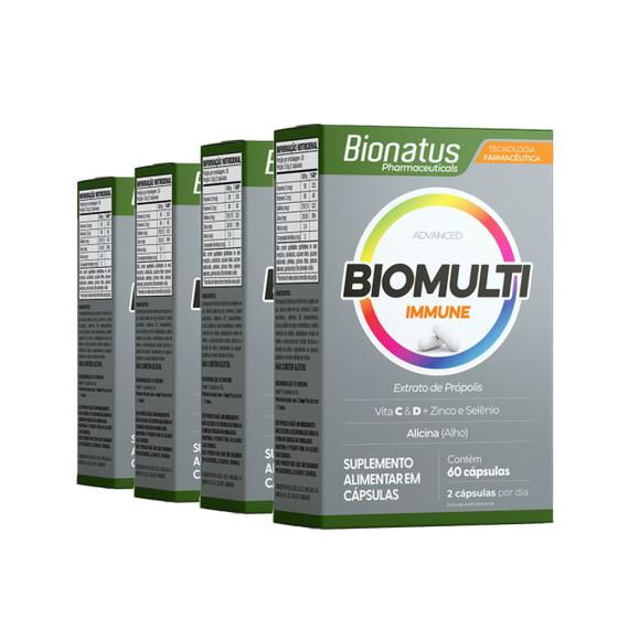 Imagem de 4x immune biomulti bionatus 60caps 