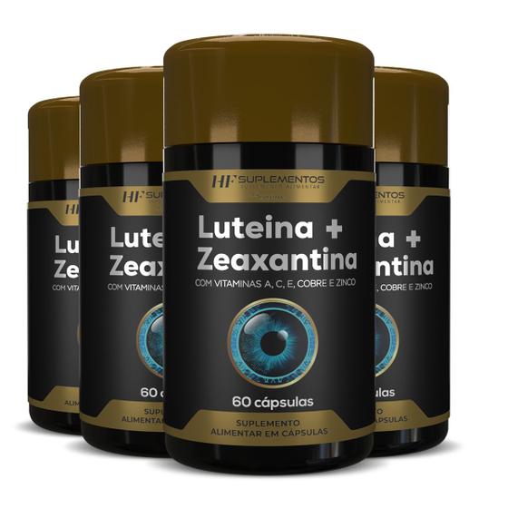 Imagem de 4x luteina 20mg + zeaxantina 3mg  vit a c e cobre selenio