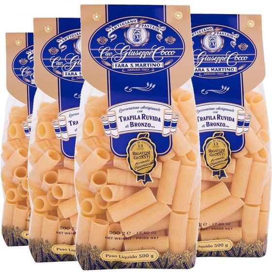 Imagem de 4x Macarrão di Semola Rigatoni GIUSEPPE COCCO 500g