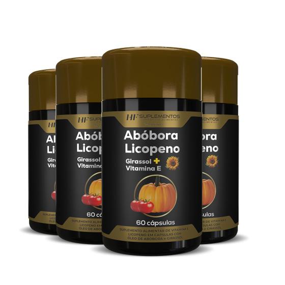 Imagem de 4x ÓLEO DE SEMENTE DE ABOBORA COM LICOPENO 60CAPS HF