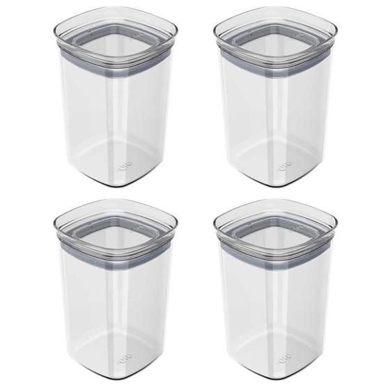 Imagem de 4X Porta Temperos Pote 1L Organizador Ou Block Hermético