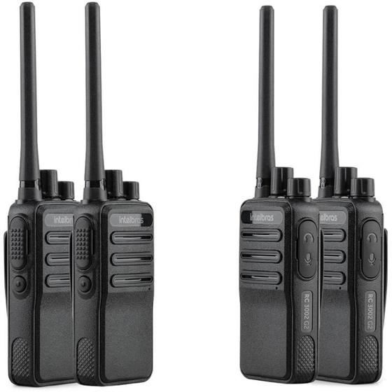 Imagem de 4x Rádio Comunicador INTELBRAS RC3002 G2 - Walkie Talkie HT