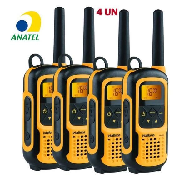 Imagem de 4X Rádio Comunicador Prova D'Água Intelbras Rc4102 Walkie