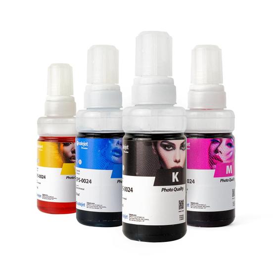 Imagem de 4x Refis Compatíveis Cmyk L395 L380 L375 L220 L455 280ml