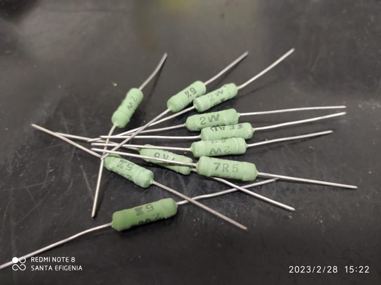 Imagem de 4x Resistor de Fio 7r5 2w 5%