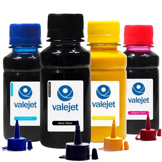 Imagem de 4x Tintas Sublimática Compatível L121 100ml Valejet