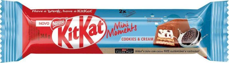 Imagem de 4x Unidades Nestlé kit Kat Mini Moments Cookies & Cream