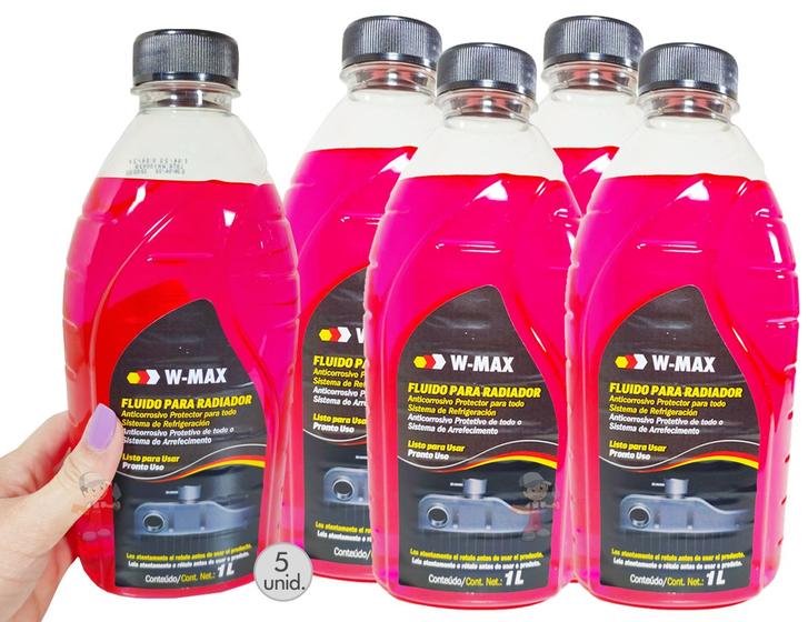 Imagem de 5 Aditivo fluido Para Radiador liquido de arrefecimento rosa proteção automotiva wurth o melhor