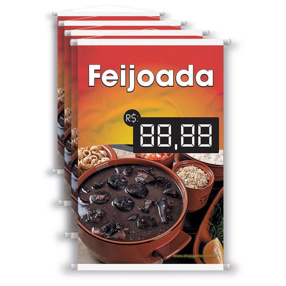 Imagem de 5 Banners Aqui Tem Feijoada - Preço Editável