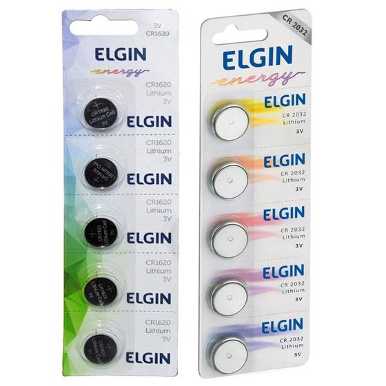 5 Bateria Cr1620 + 5 Pilha Moeda Cr2032 Lithium Cartela Menor preço em 5 Bateria Cr1620 + 5 Pilha Moeda Cr2032 Lithium Cartela