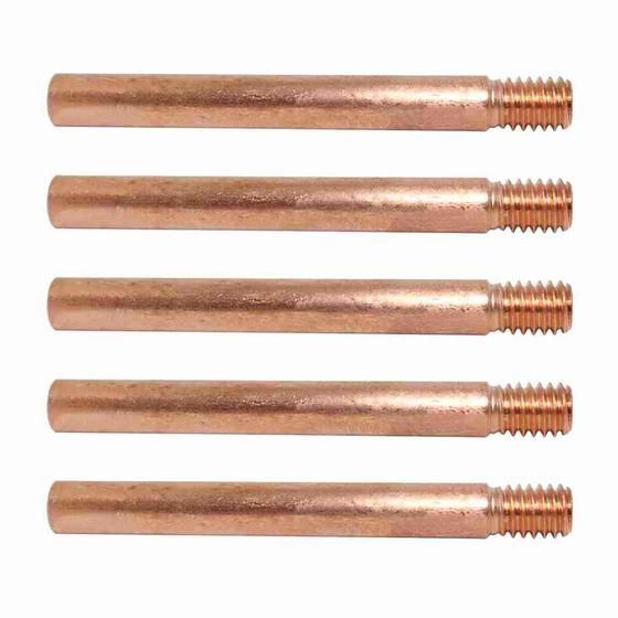 Imagem de 5 Bicos De Contato Para Tocha Mig M8x72,5 1,0mm 36KD - V8 Brasil