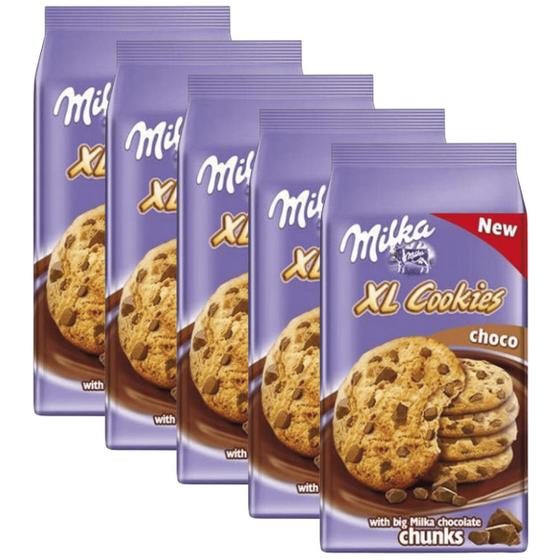 5 Biscoito Milka XL Cookies Choco 184g Cookies Magazine Luiza
